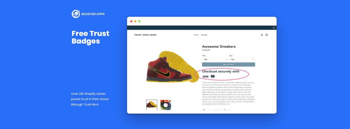 Trust Hero Shopify alkalmazás