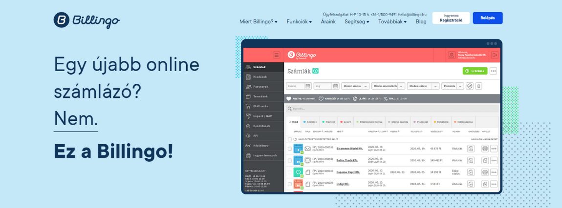 Számlázó rendszerek Shopify webáruházadba a Billingoval