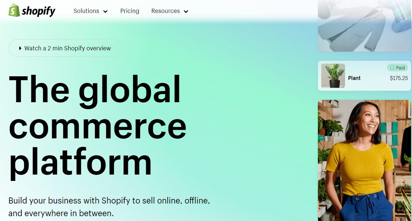 A Shopify előnyei