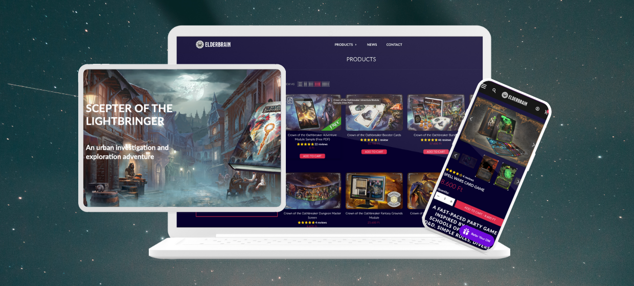 Elderbrain webáruház