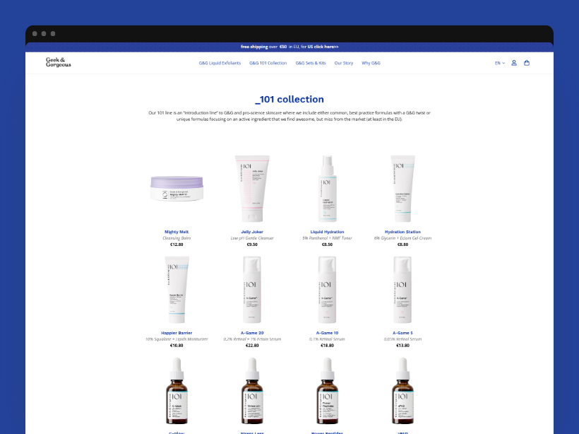 Geek & Gorgeous collection