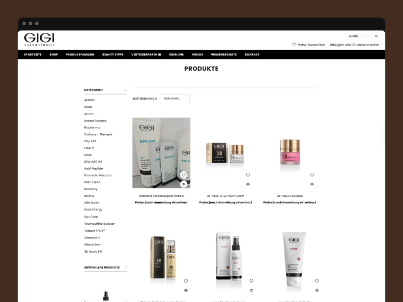 GIGI Laboratories collection