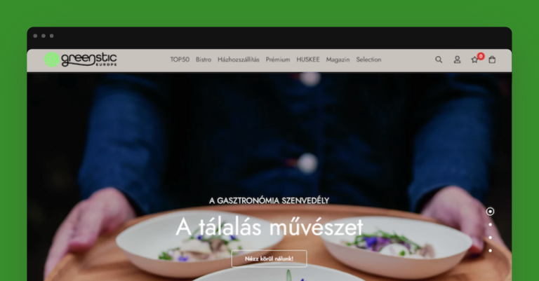 Greenstic Shopify webáruház