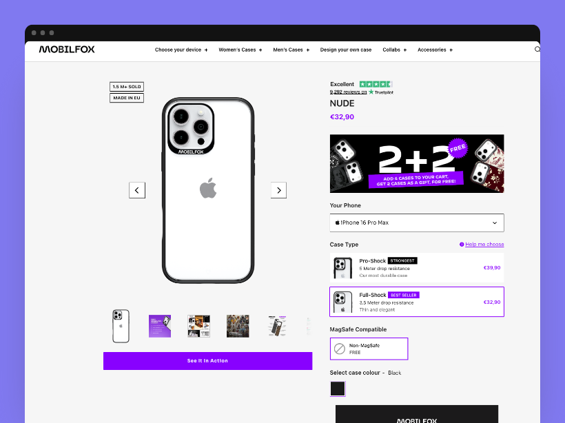MOBILFOX termékoldal