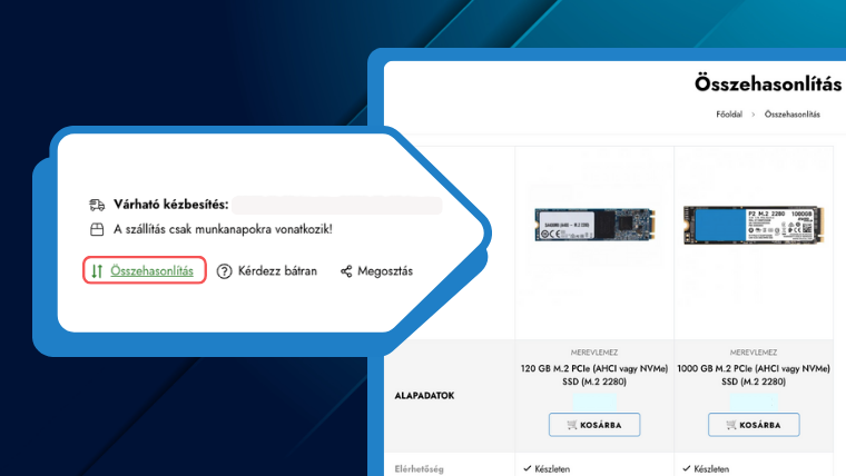 PC Aréna összehasonlító