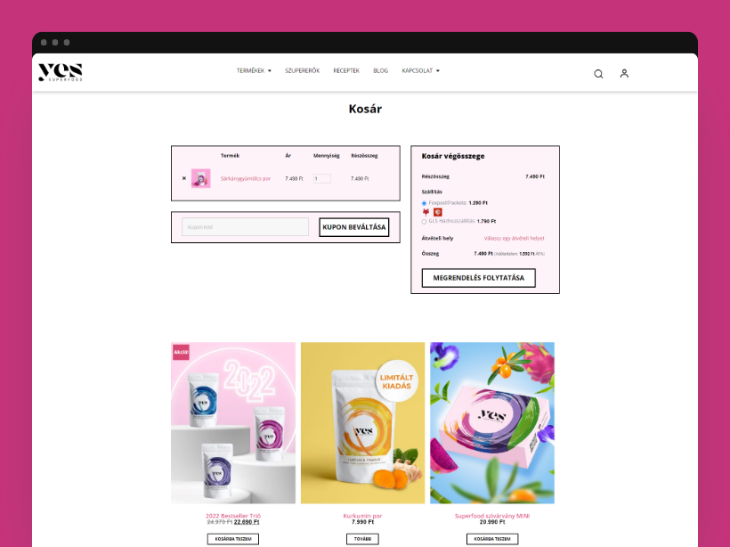 Yes Superfood kosár