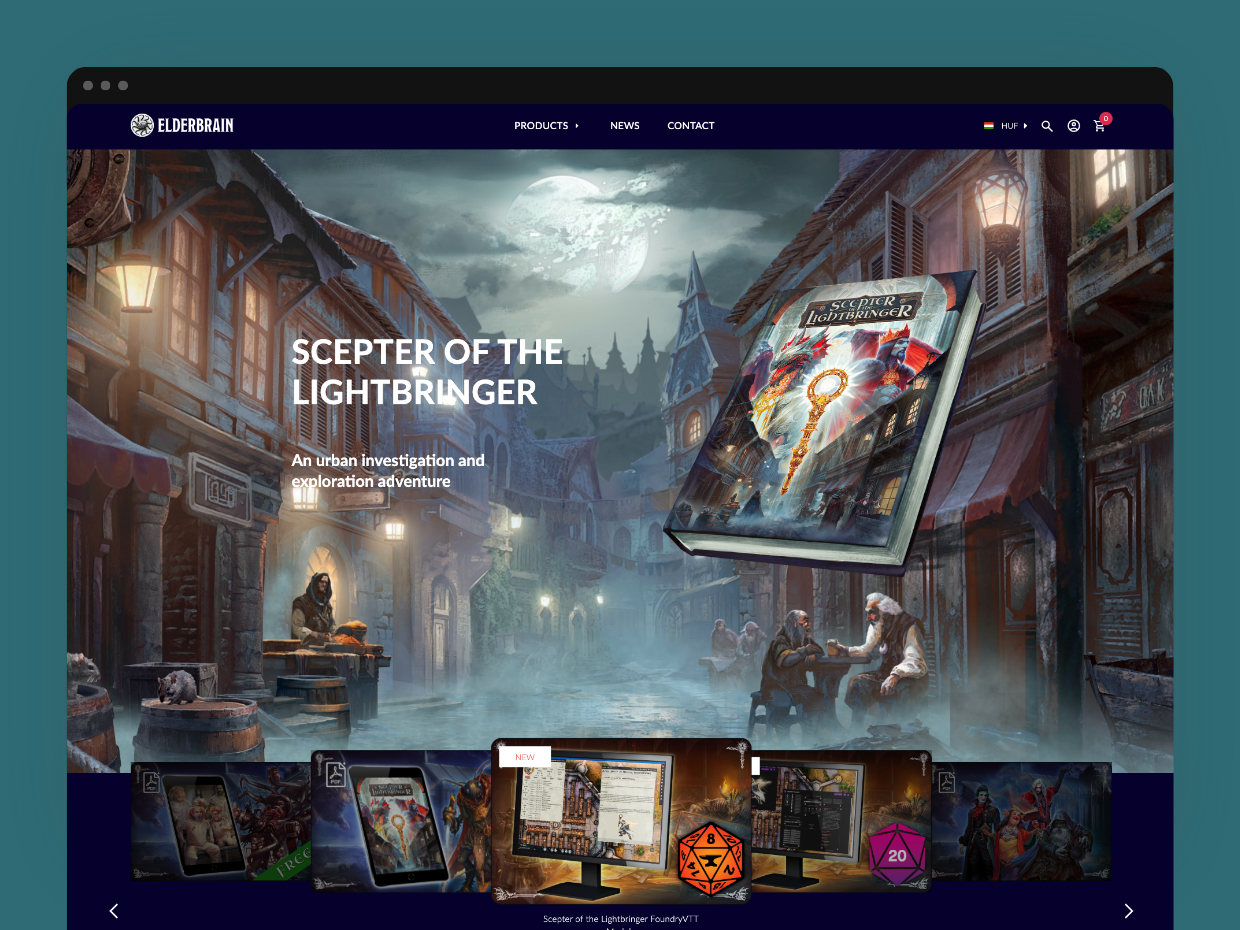 Elderbrain Shopify webáruház